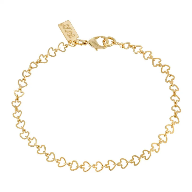 Women’s sterling silver stackable bracelets-1928 Jewelry Gold Classic Arrow Chain Bracelet 7"