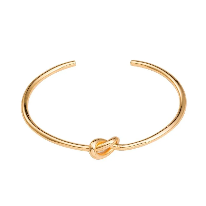 Luxury tennis bracelets for women-Love Knot Bracelet -Gold Knot Bracelet