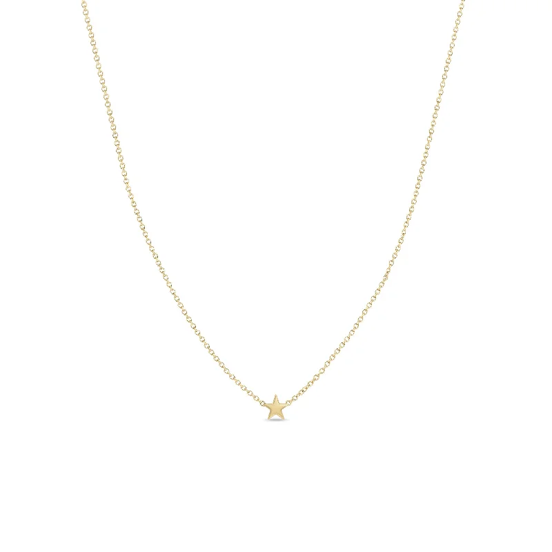 anniversary gift necklace for her -14k Itty Bitty Star Necklace