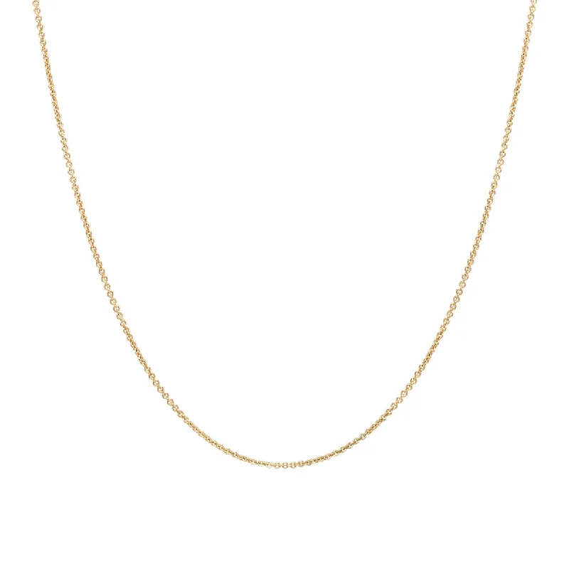 pendant necklace for layering -14k Thicker Cable Chain Necklace