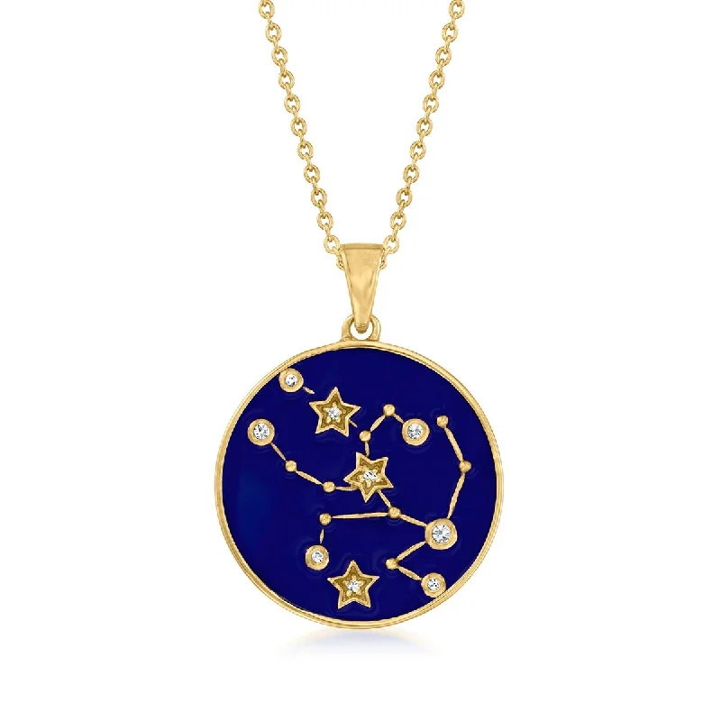 spiritual necklace for women -18k Yellow Gold Over Sterling Silver, Taurus Zodiac Sign Pendant-Necklaces