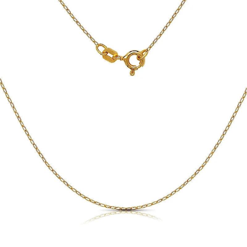 moonstone necklace for women -Curata 14k Yellow Gold 18" Polished Peace Symbol Pendant Necklace