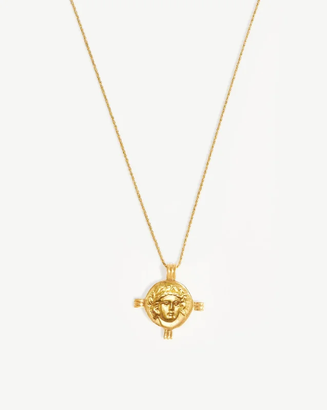 best necklace for layering -Lucy Williams Apollo Coin Necklace