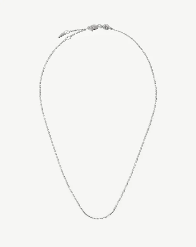 sterling silver necklace for men -Short Chain Necklace