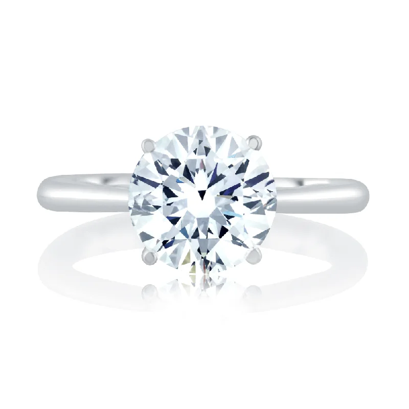 Luxury rings for men with birthstones-A. JAFFE Solitare Engagement Ring