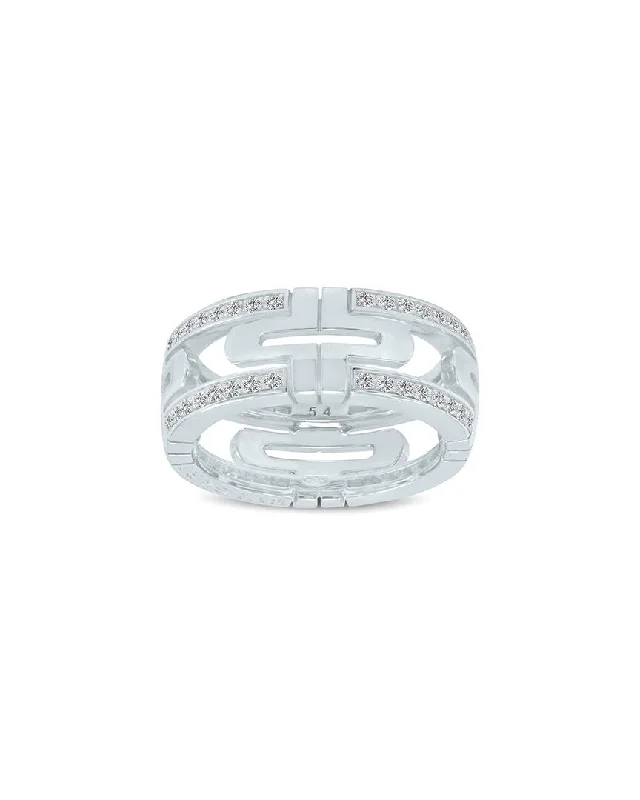 Simple diamond wedding bands for men-Bulgari 18K 0.70 ct. tw. Diamond Ring