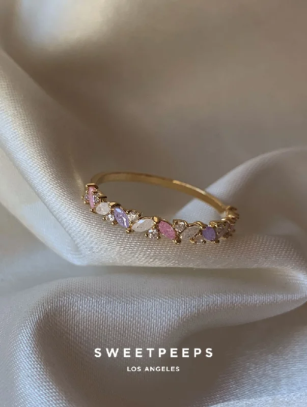 Simple gemstone rings for women-MaryKay Pastel Ring