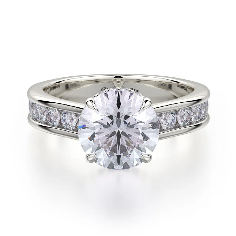 Luxury engagement rings for men-Michael M Crown Engagement Ring