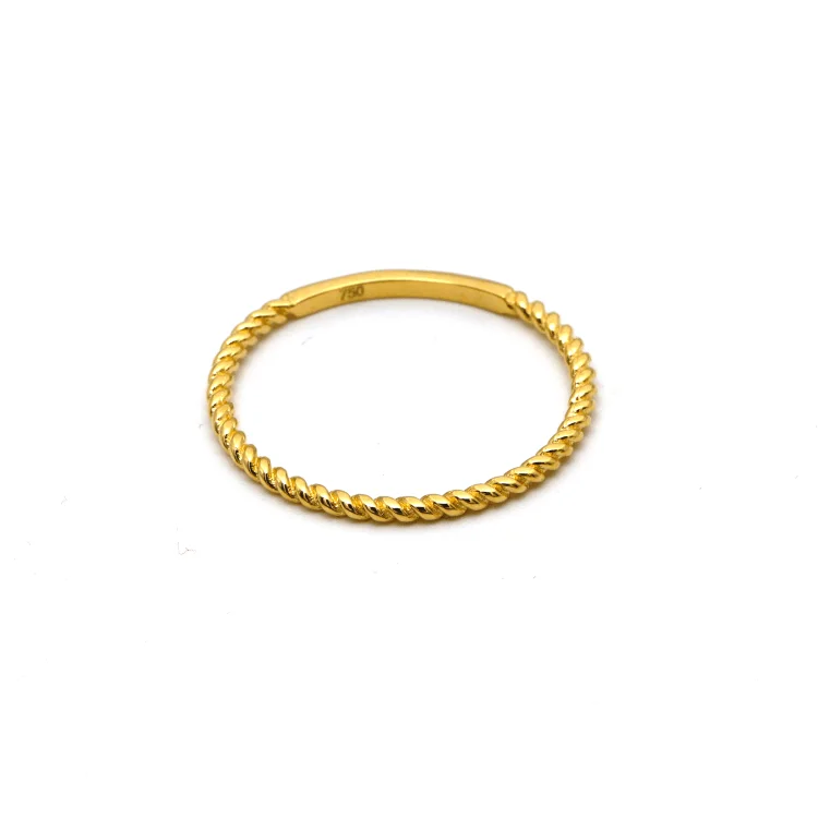 Vintage engagement rings for sale-Real Gold Rope Twisted Ring 6590 (SIZE 10) R2339