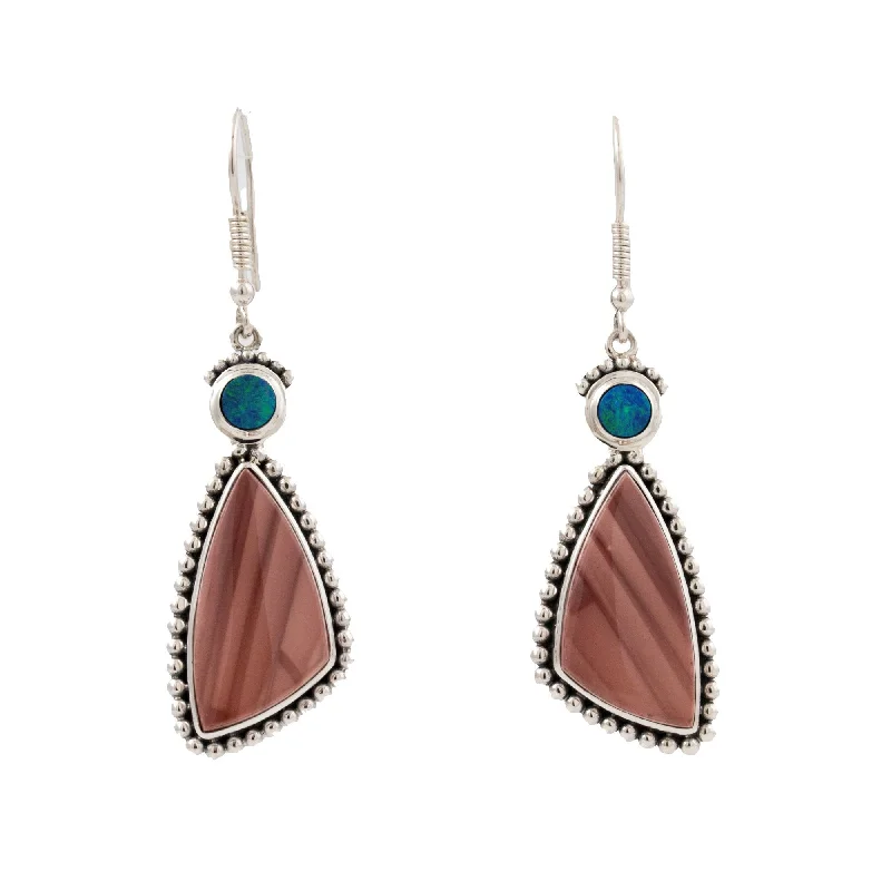 sapphire earrings for formal occasions -Jasper X Opal Dangle Earring