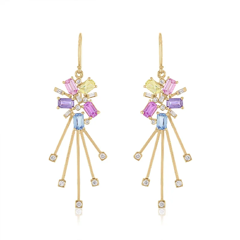 casual earrings for everyday wear -CELEBRATION SPARKLER EARRINGS