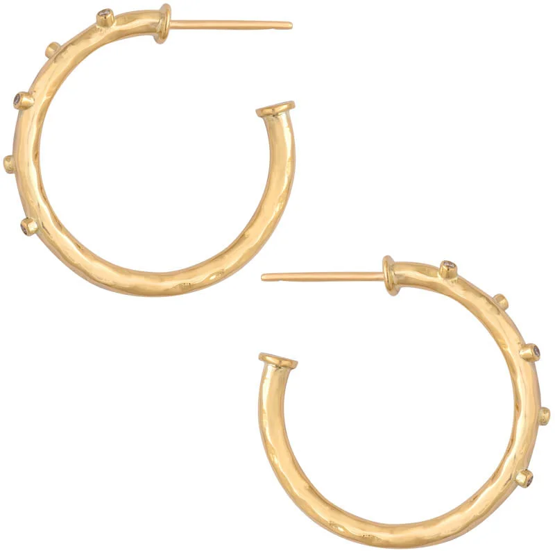 minimalist earrings for everyday wear -Earrings- Diamond