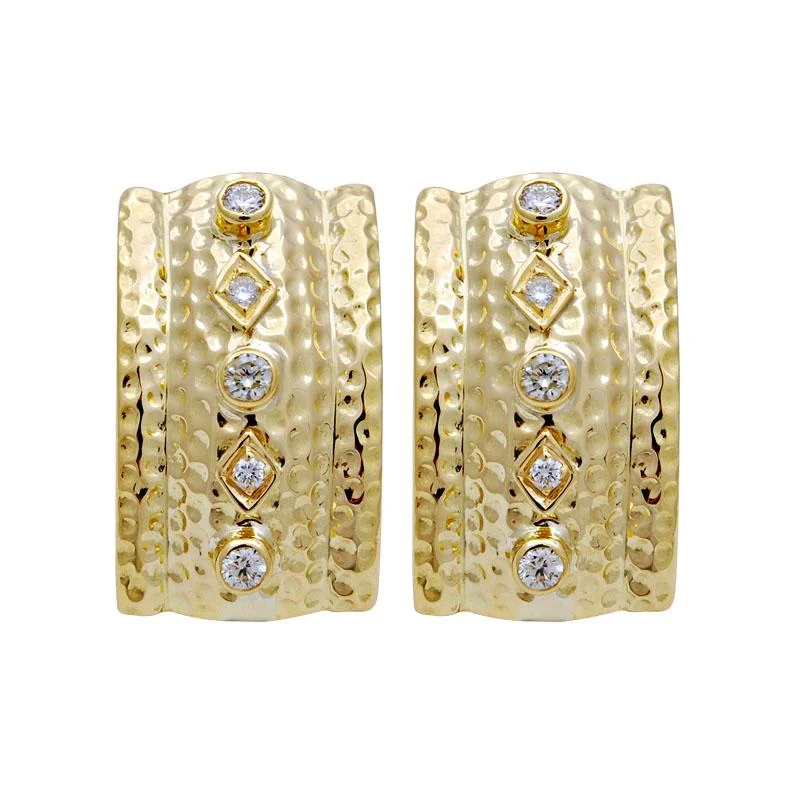 large statement earrings for parties -Earrings-Diamond  (2039K)