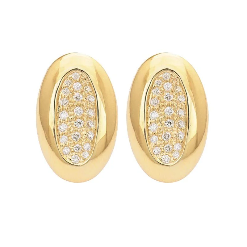 moonstone earrings for women -Earrings- Diamond  (2185I)