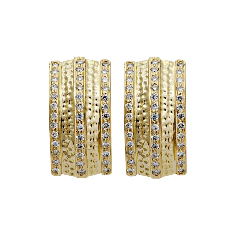 sparkly earrings for evening events -Earrings-Diamond