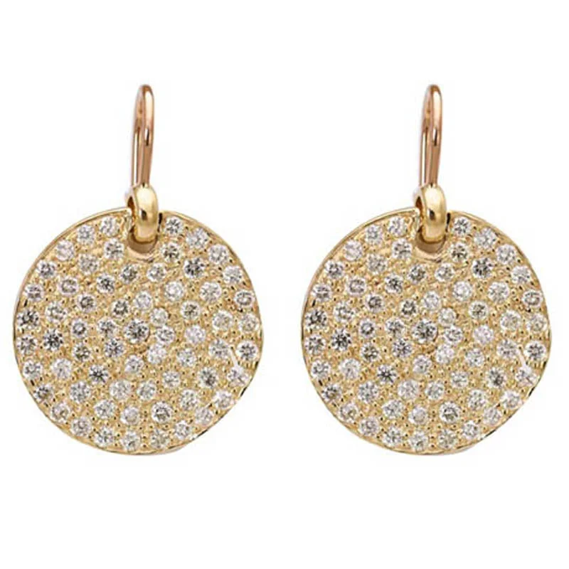 gold and silver earrings for women -Earrings- Diamond