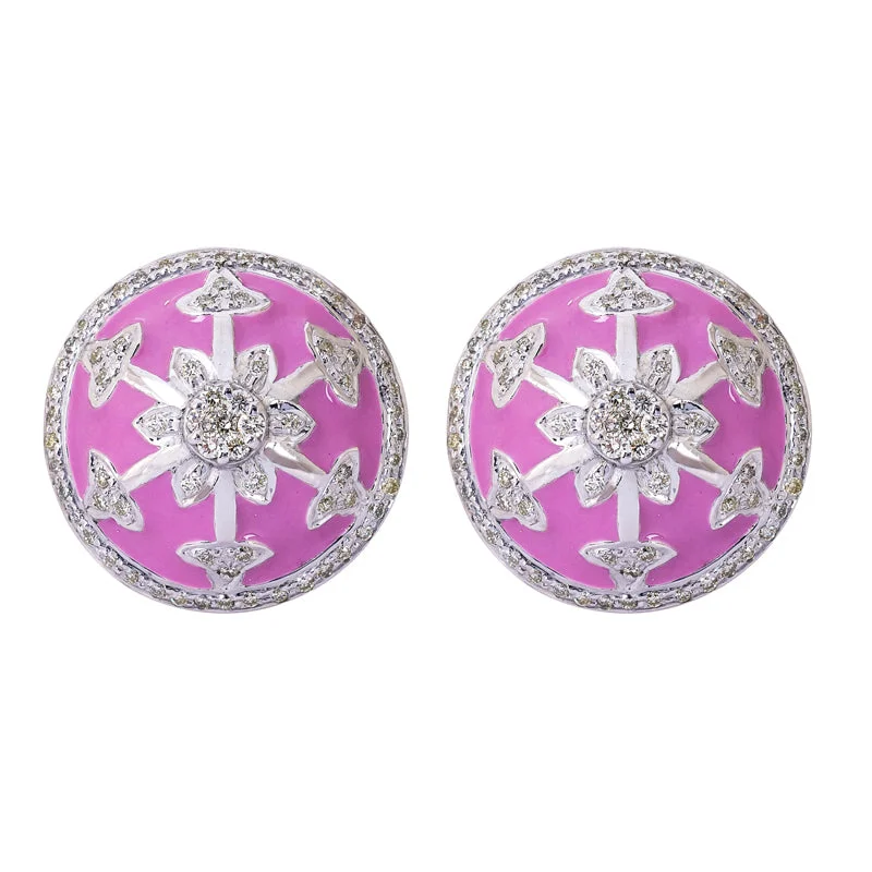 diamond stud earrings for women -Earrings- Diamond (Enamel)  (264BS)